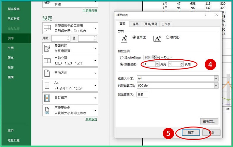 [ 列印 ] Q. 如何快速設定Excel列印範圍，讓圖表完整一頁呈現？