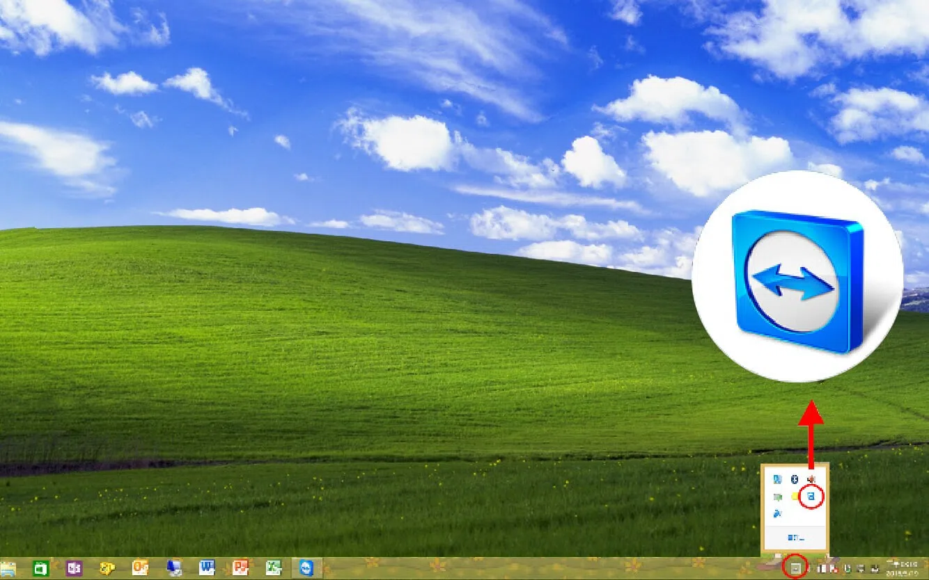 遠端支援服務 TeamViewer 安裝完成-桌面示意圖